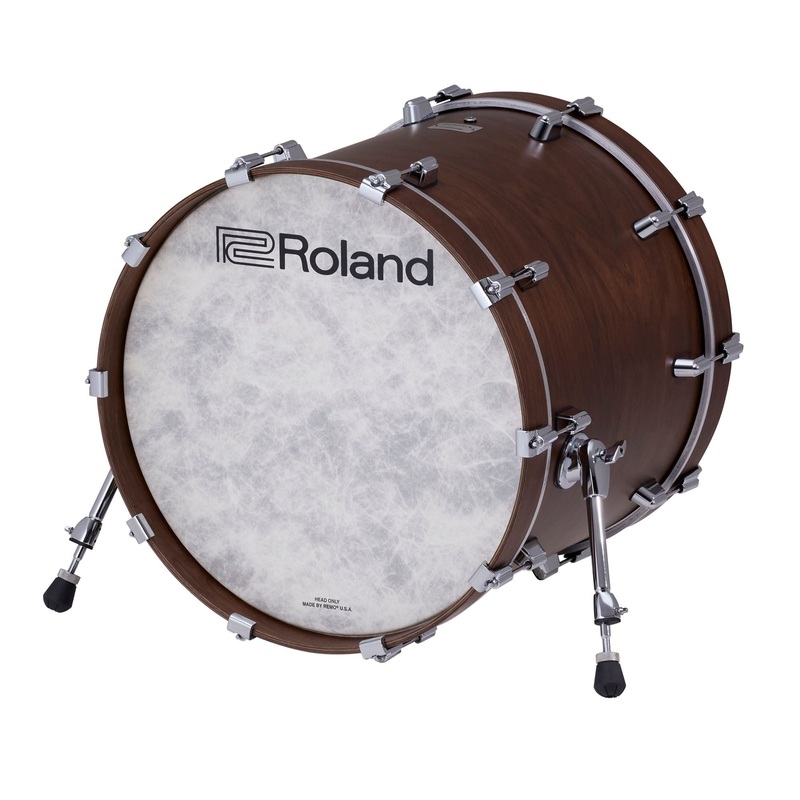 Roland KD-22-SW Acoustic Kick Drum (Satin Walnut) – 22″