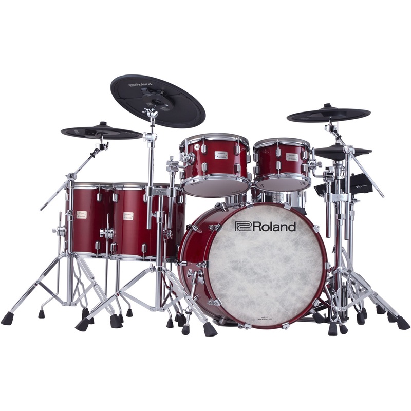 Roland VAD716 V-Drums Acoustic Design 6-Piece Electronic Drumkit (Gloss Cherry)