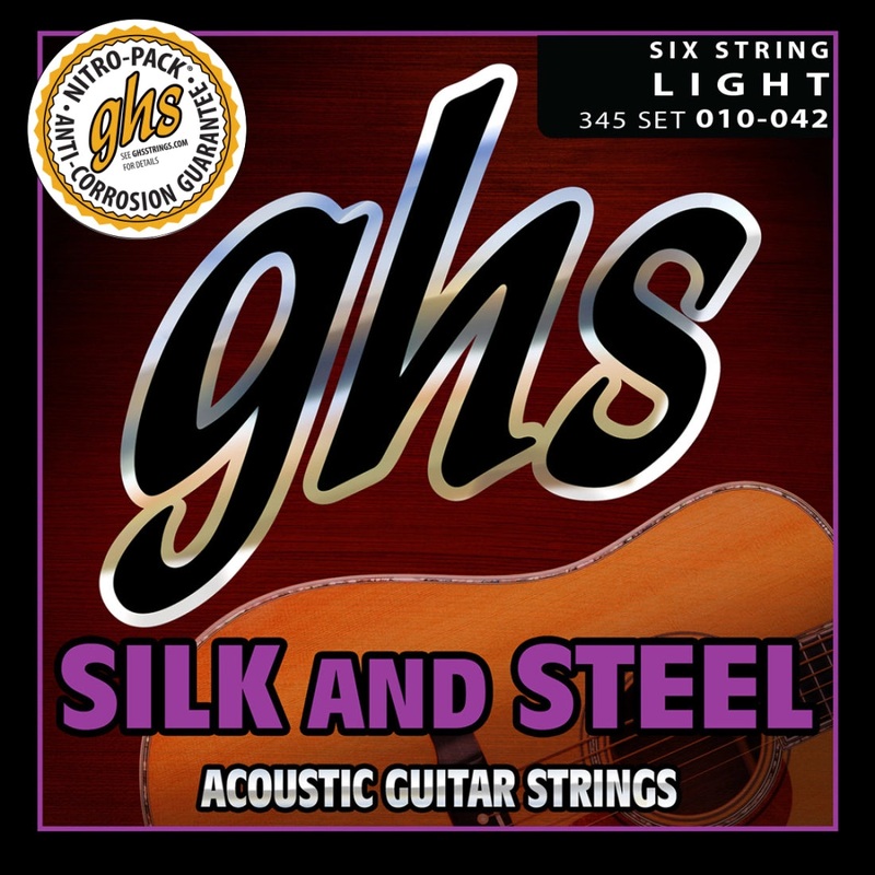 Ghs 345 Silk and Steel Acoustic Guitar Set – Light