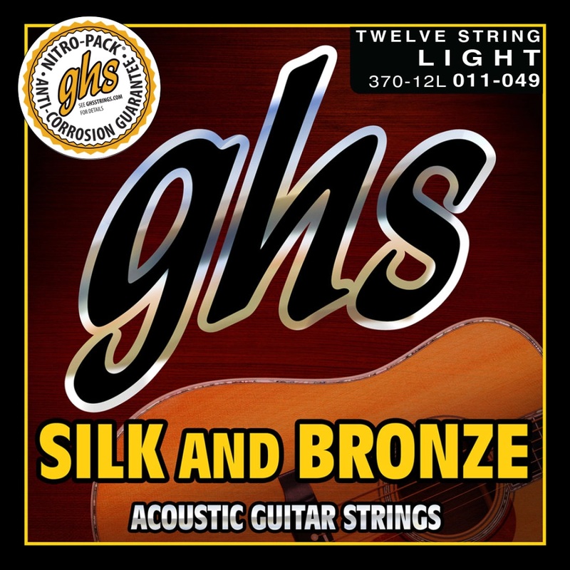 Ghs 370-12L Silk and Bronze 12 String Acoustic Guitar String Set – Light