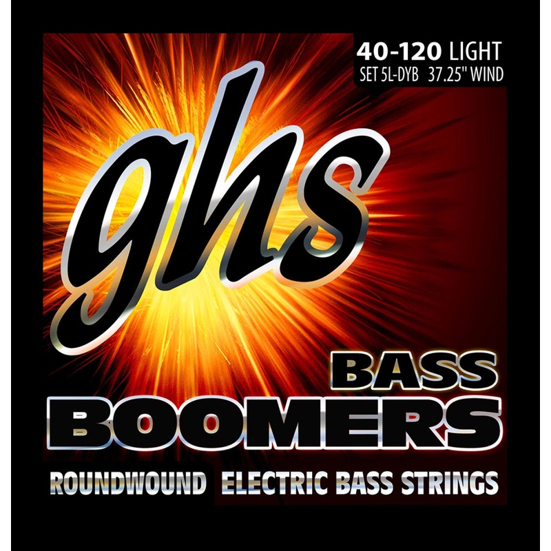Ghs 5L-DYB Bass Boomers Roundwound Bass Long Scale Strings Light – 5 Strings