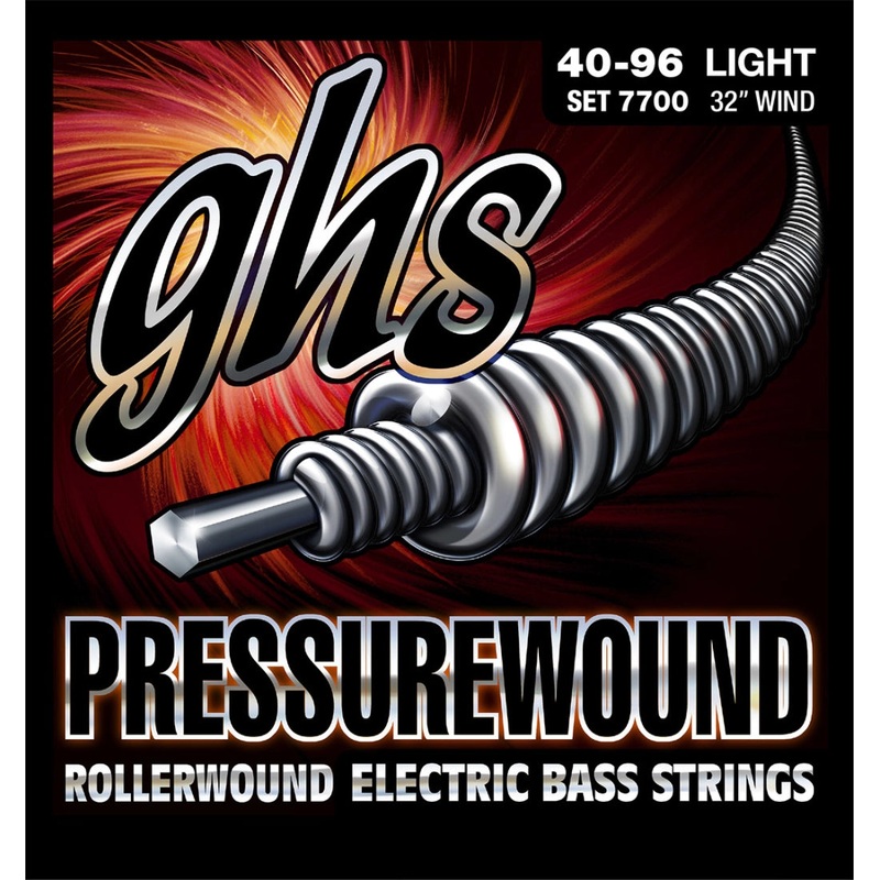 Ghs 7700 PressureWound Bass Short Scale String Set – Light