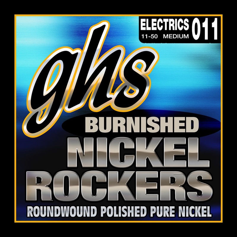 Ghs BNR-M Burnished Pure Nickel Roundwound Electric Guitar Strings – Medium