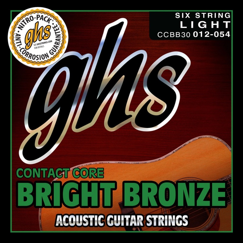 Ghs CCBB30 Contact Core Bright Bronze Acoustic Guitar Strings – Light