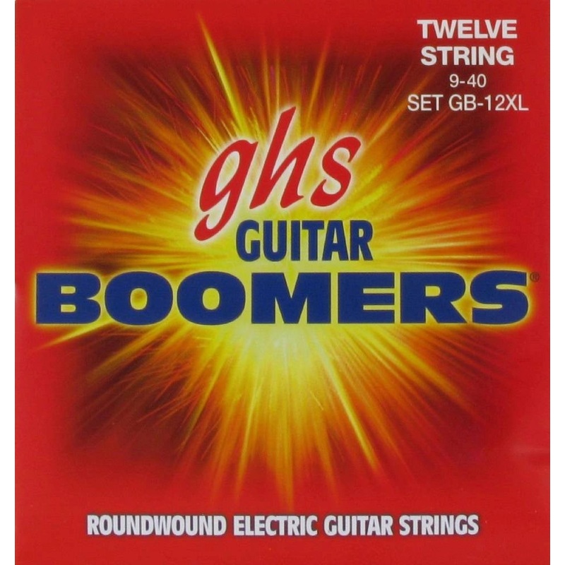 Ghs GB-12XL Electric Guitar Boomers Roundwound (Extra Light) – 12 Strings
