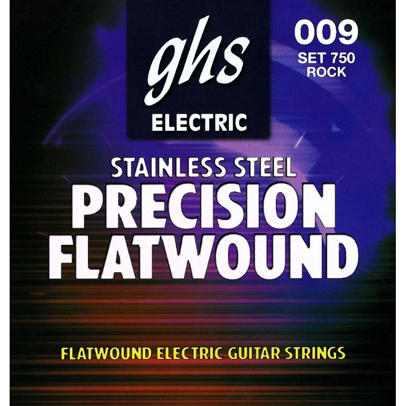 Ghs GHS750 Precision Flatwound Stainless Steel Guitar String Set – Ultra Light