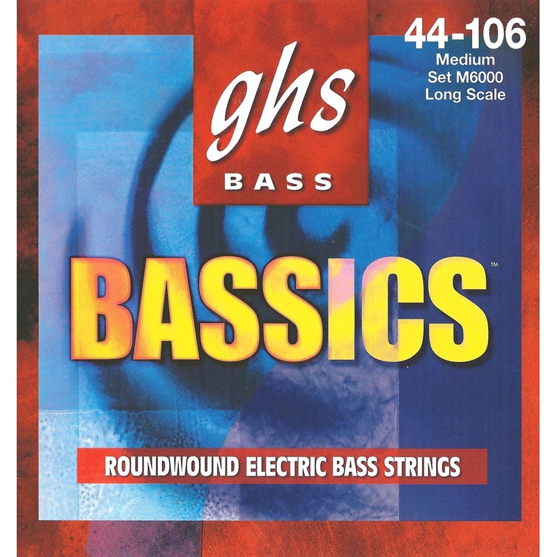Ghs M6000 Bassics Roundwound Nickel and Steel Bass Strings – Medium