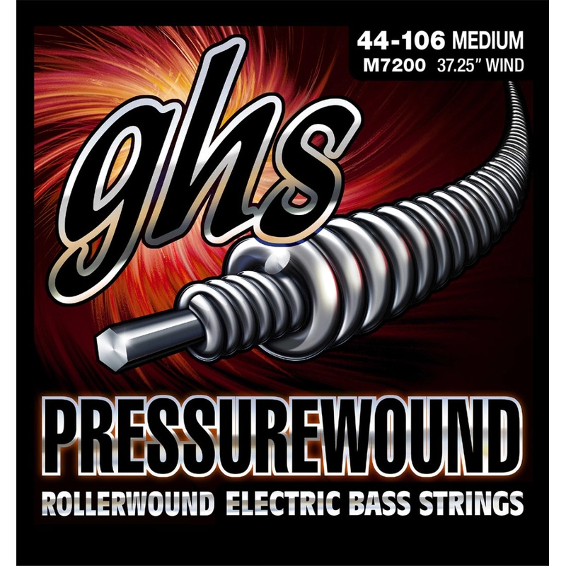 Ghs M7200 Pressurewound Bass Strings Set – Medium