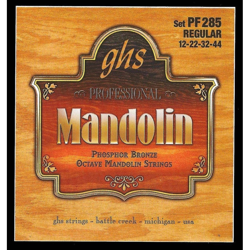 Ghs PF285 Phosphor Bronze Octave Mandolin String Set – Loop End, Regular 012-044