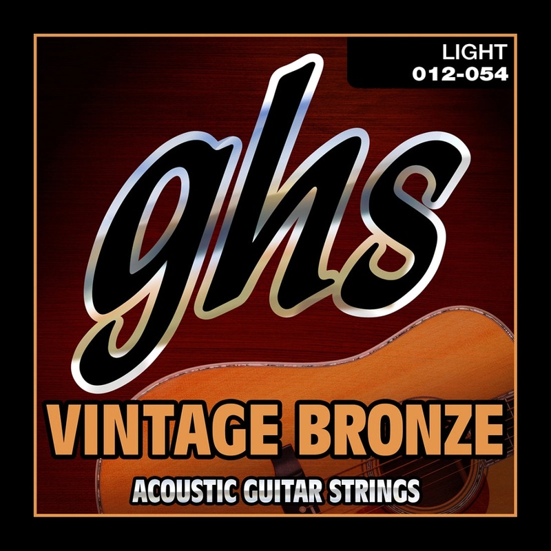 Ghs VN-L Vintage Bronze Acoustic Guitar Strings – Light