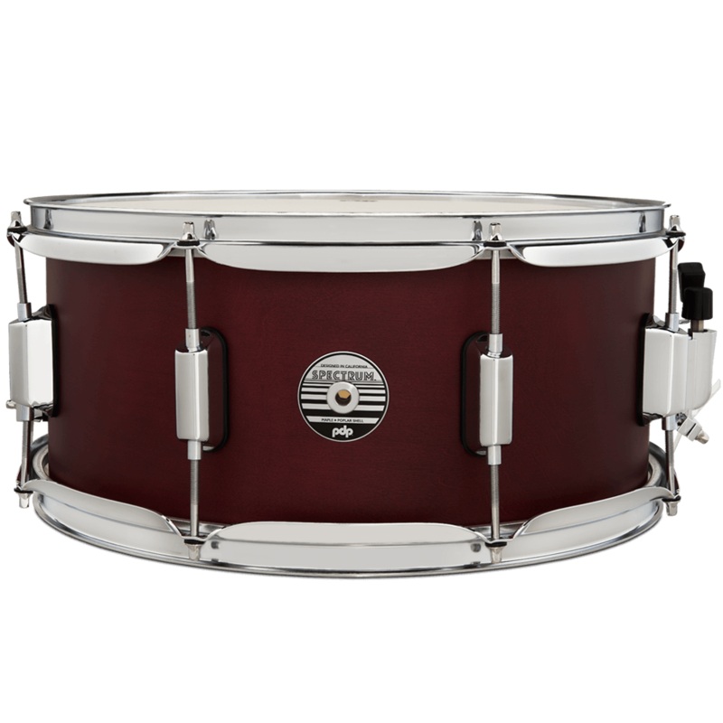 PDP PDST6514SSRD Spectrum Series Snare Drum (Cherry Stain) – 6.5″ x 14″