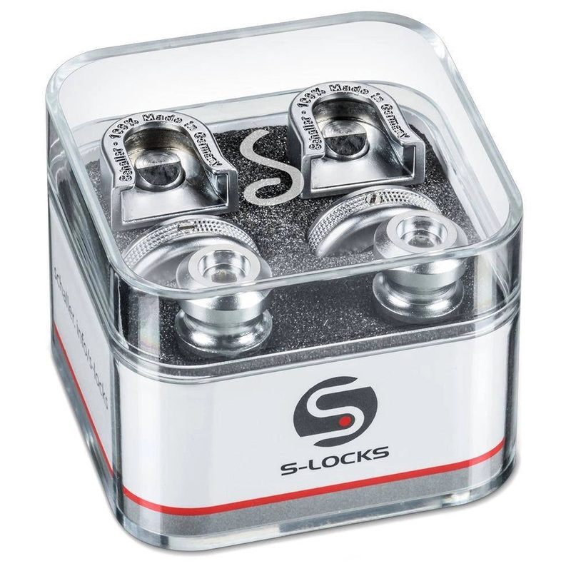 Schaller S-LOCK Strap Locks (Satin Chrome)