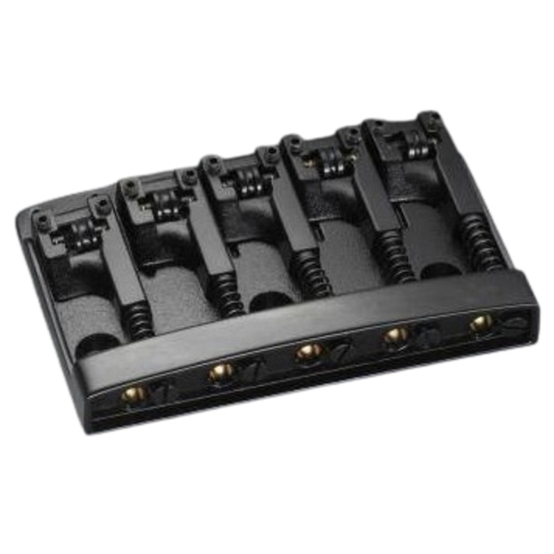 Schaller SCH12140400 5 Strings Electric Bass Bridge (Black Chrome)