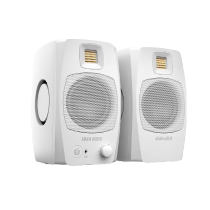 ADAM Audio D3V Active Desktop Monitors (Pairs, White) – 3.5″