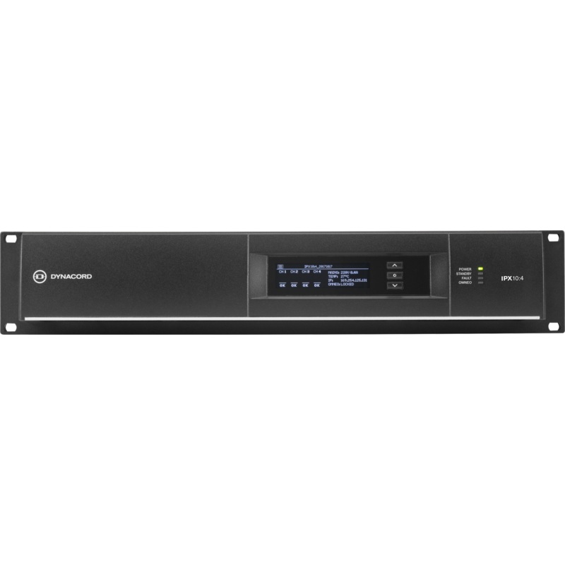 Dynacord IPX10-4 Multi Channel Installation DSP Class-D Amplifier – 4 x 2500 W
