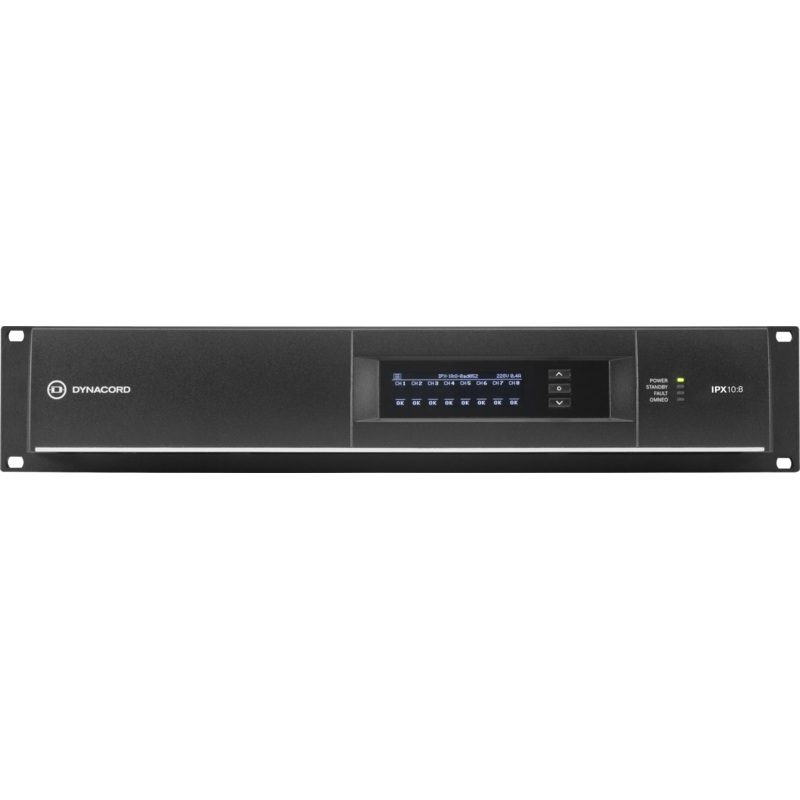 Dynacord IPX10-8 Multi Channel Installation DSP Class-D Amplifier – 8 x 1250 W