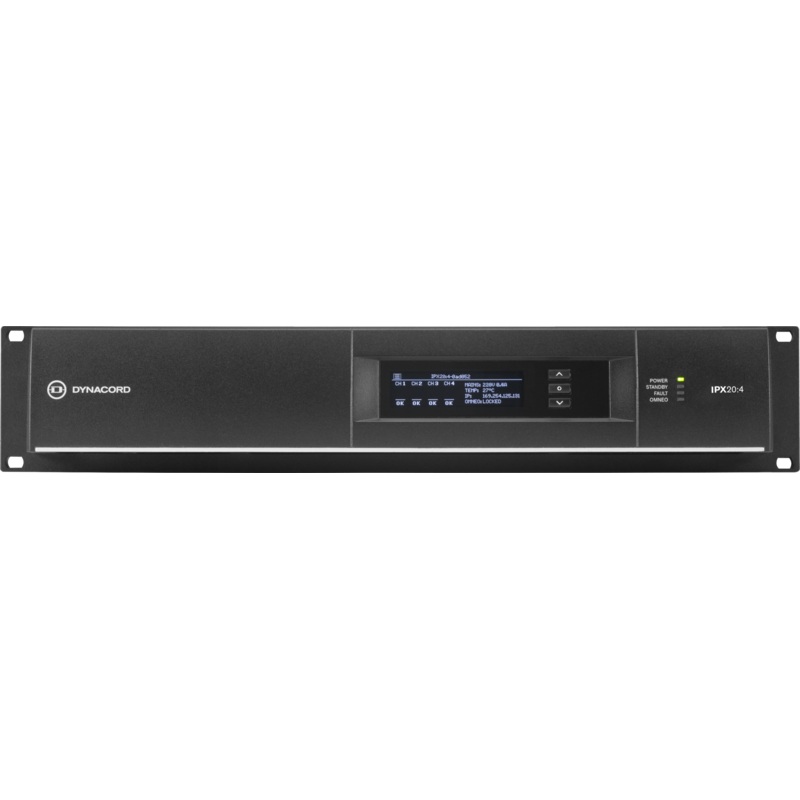 Dynacord IPX20-4 Multi Channel Installation DSP Class-D Amplifier – 4 x 5000 W