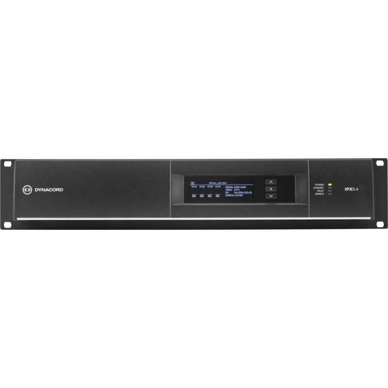 Dynacord IPX5-4 Multi Channel Installation DSP Class-D Amplifier – 4 x 1250 W