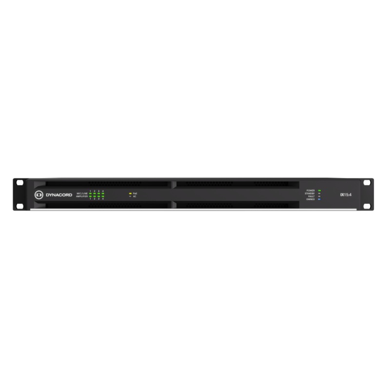 Dynacord IX15-4-US 4 Channel Networked Multichannel DSP Amplifier – 1.5KW