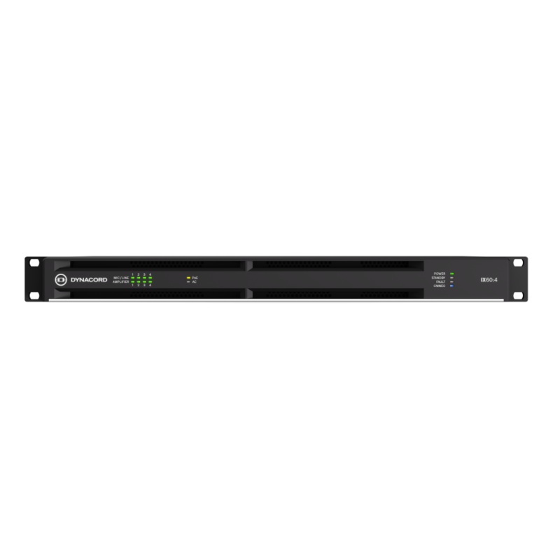 Dynacord IX60-4-US 4 Channel Networked Multichannel DSP Amplifier – 6KW