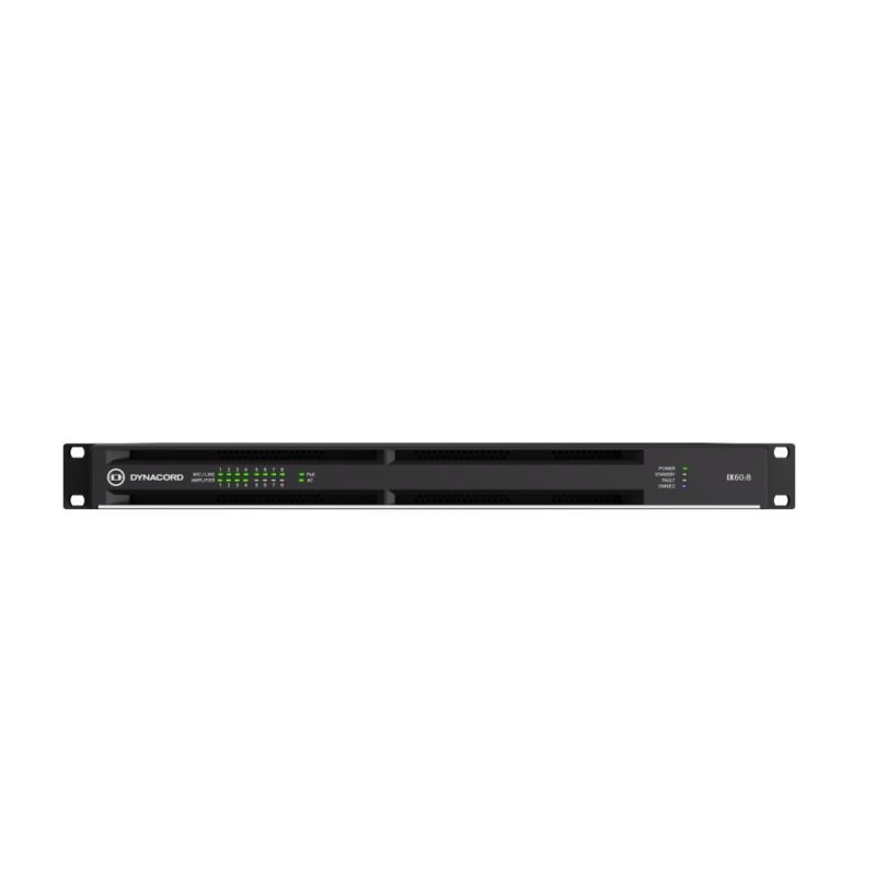 Dynacord IX60-8-US 8 Channel Networked DSP Power Amplifier – 6KW