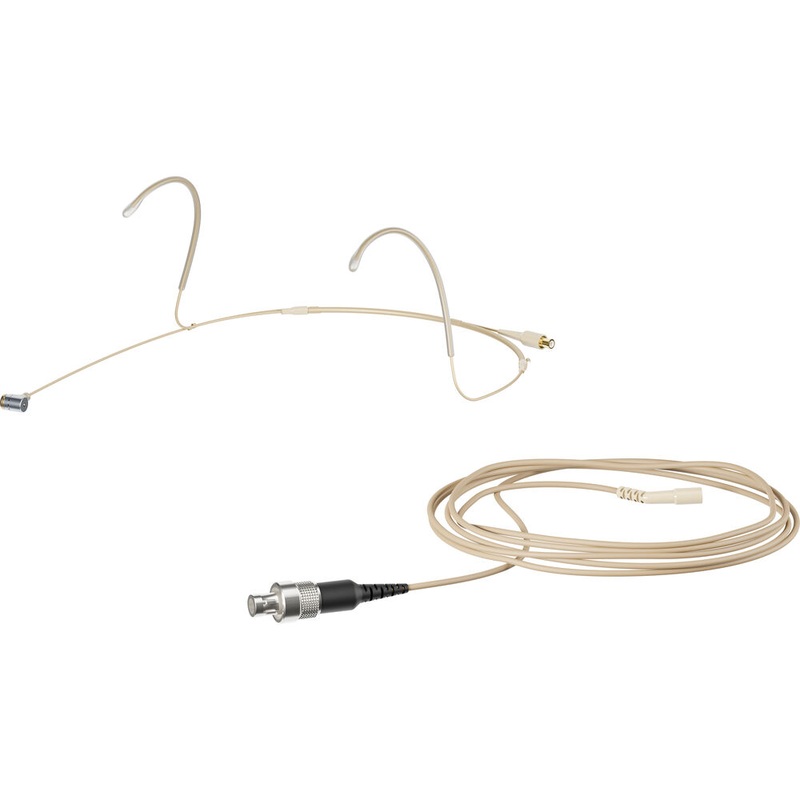 Sennheiser HEADMIC 4 BE 3-PIN Headset Microphone (Beige) – 3-Pin LEMO Connector