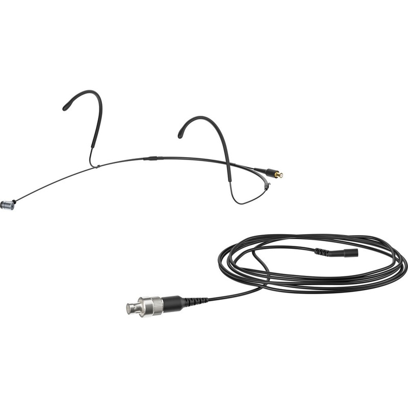 Sennheiser HEADMIC 4 BK 3-PIN Headset Microphone (Black) – 3-Pin LEMO Connector