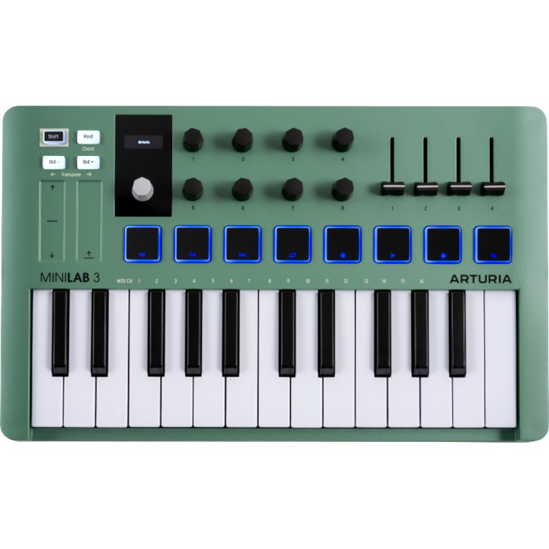 Arturia MINILAB 3 Limited Edition Compact MIDI Controller (Mint Green)