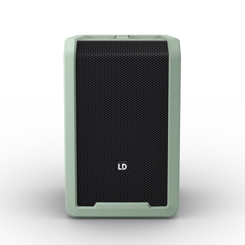LD Systems ANNY 8 GN Portable Battery-Powered Bluetooth PA Loudspeaker (Adventure Green) – 8″