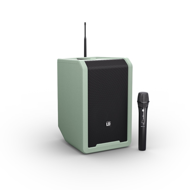 LD Systems ANNY 8 HHD B4.7 GN Portable Battery-Powered Bluetooth PA loudspeaker (Adventure Green) – 8″