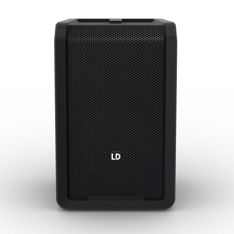 LD Systems ANNY 8 Portable Battery-Powered Bluetooth PA Loudspeaker (Stage Black) – 8″