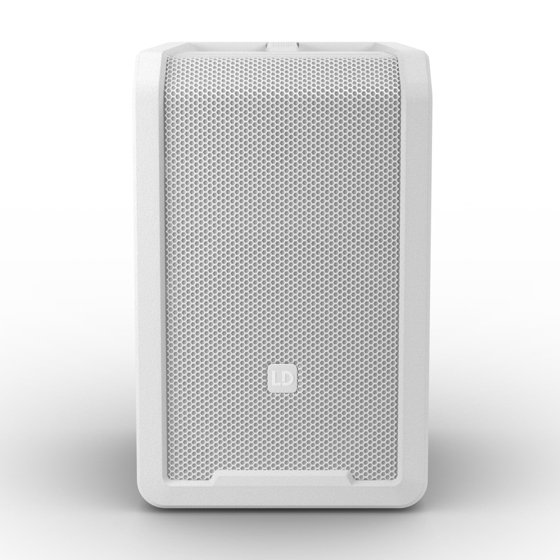 LD Systems ANNY 8 W Portable Battery-Powered Bluetooth PA Loudspeaker (Pure White) – 8″