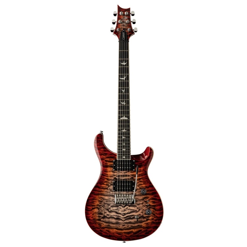 PRS SE CUSTOM 24-08 QUILT Electric Guitar (Charcoal Cherry Burst)