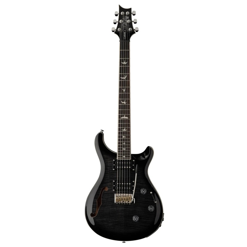 PRS SE Custom 24 Semi-Hollow Piezo Electric Guitar (Charcoal Burst)