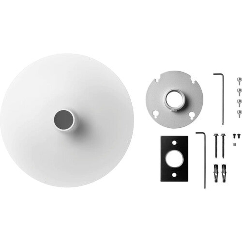 Shure A900W-R-PM Pole-Mount Kit for MXA920-R Microphone and 1.5″ NPT Pole (White)