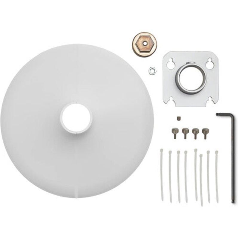 Shure A901W-R-PM-3/8IN Pole-Mount Kit for MXA901-R Microphone and 3/8″ Threaded Rod (White)