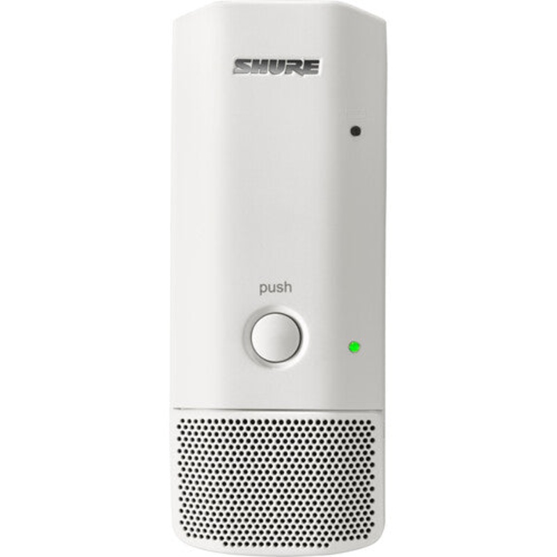 Shure MXW6XW/O-Z10 Wireless Boundary Transmitter with Integrated Omnidirectional Microphone (White)
