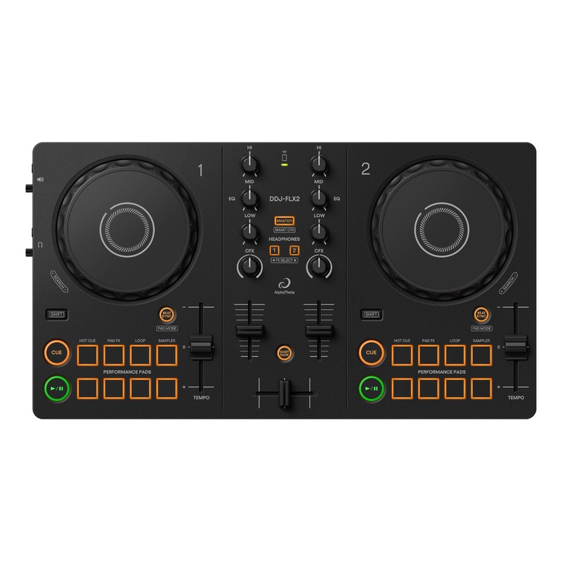 AlphaTheta DJ DDJ-FLX2 Compact 2-Channel DJ Controller