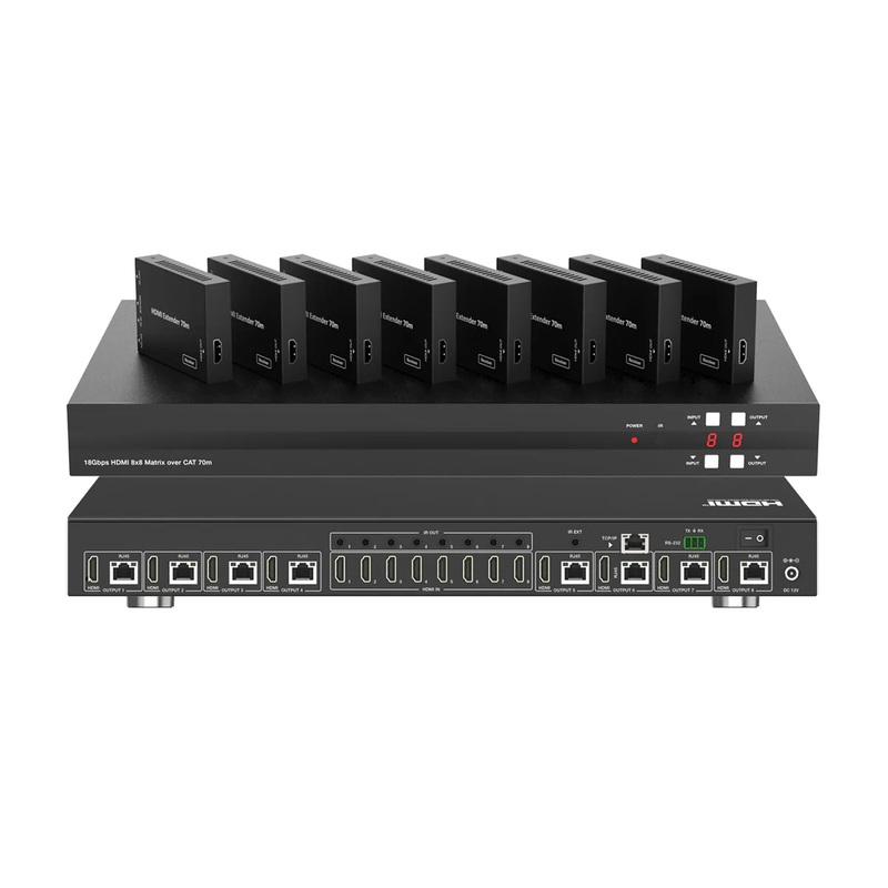 DVDO Matrix-88-CAT 4K 8×8 HDMI Matrix Switcher with Mirrored Category Outputs