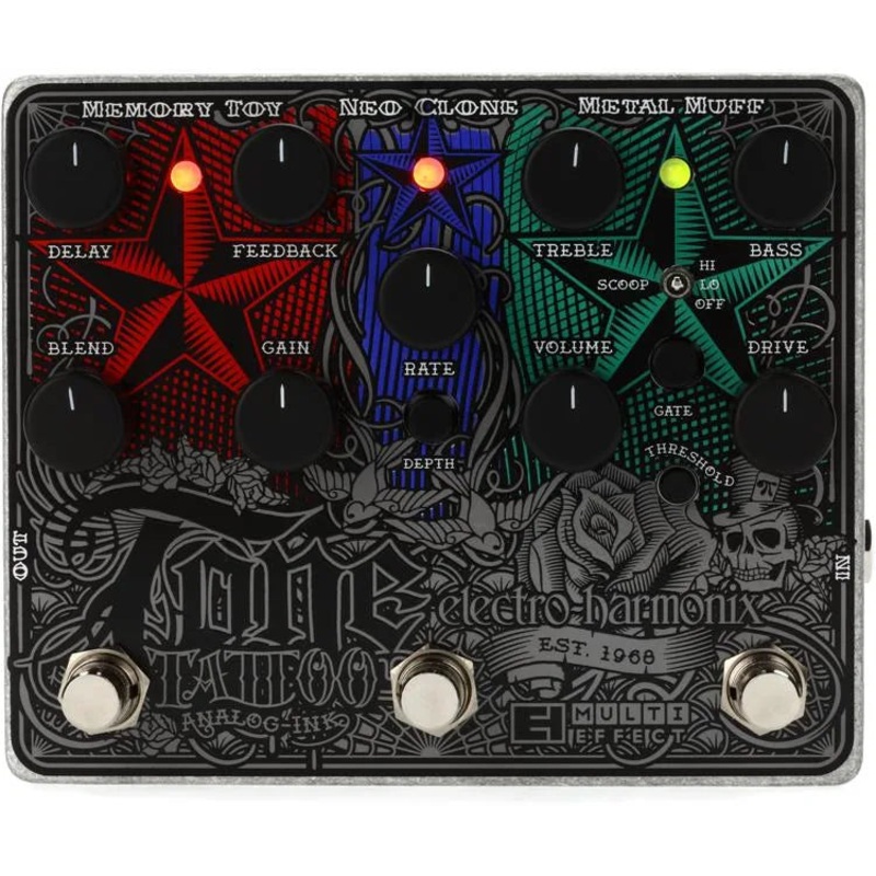 Electro-Harmonix TONE TATTOO Analog Multi-Effects Pedal