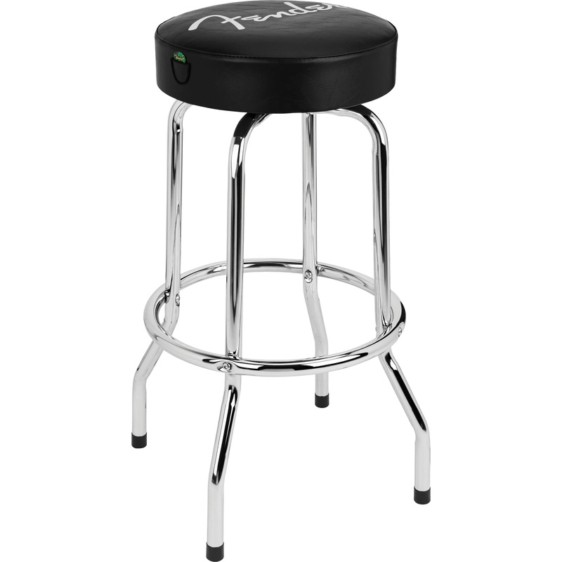 Fender Barstool with Spaghetti Logo & Pick Pouch – 30″