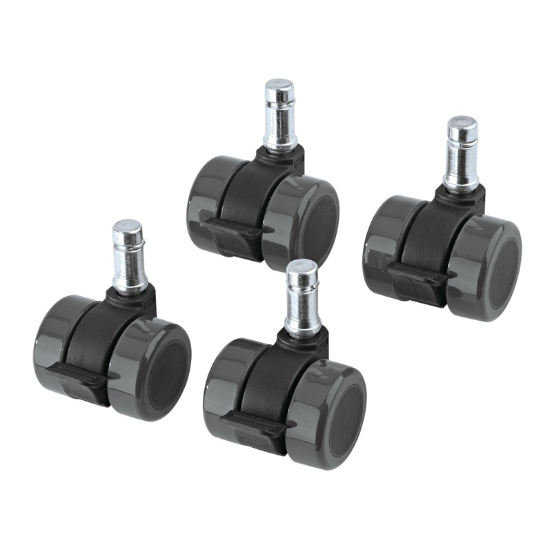 K&M 17510-BLACK Locking Casters for Guardian Guitar Stands