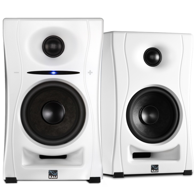 Kali Audio LP-UNF Ultra-Nearfield Studio Monitors (Pair, White) – 4″