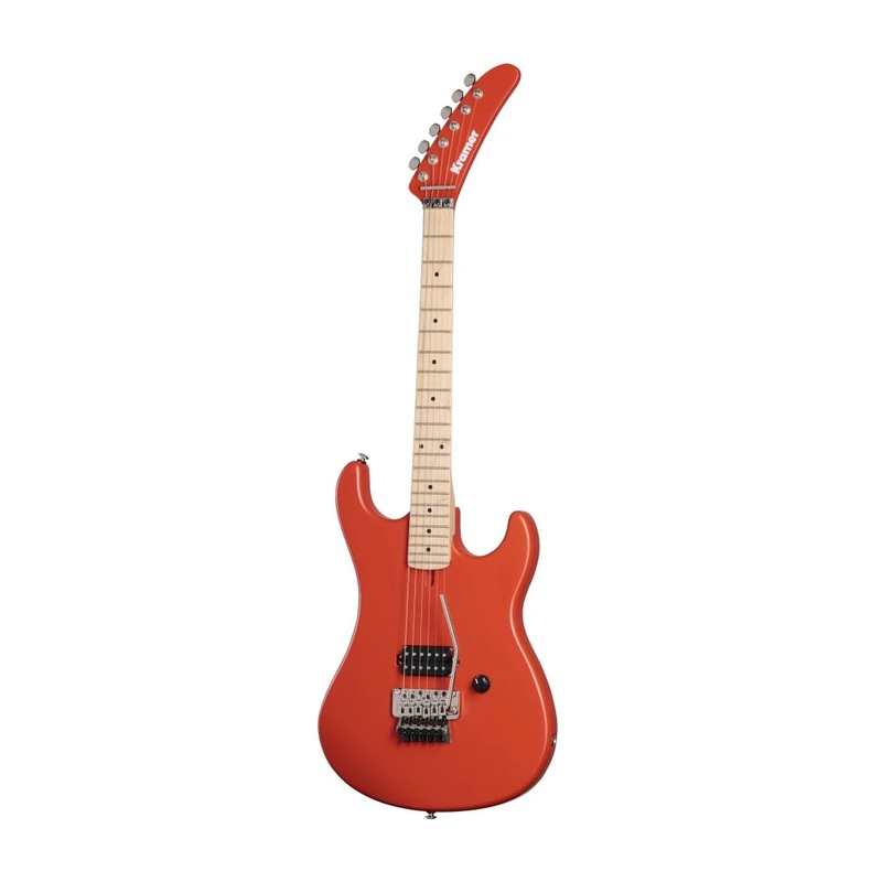 Kramer K84AERSCF The 84 Electric Guitar with Gigbag (Eruption Red Satin)
