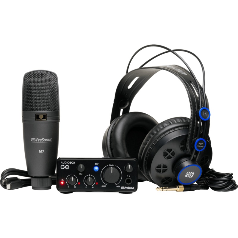 PreSonus AUDIOBOX GO CREATOR Bundle Recording Package with USB-C Audio Interface