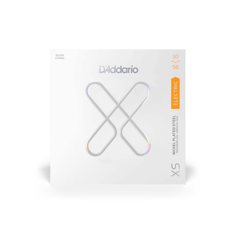 D’Addario XSE1056 Regular Light 7-String Coated Electric Guitar Strings – 10-56