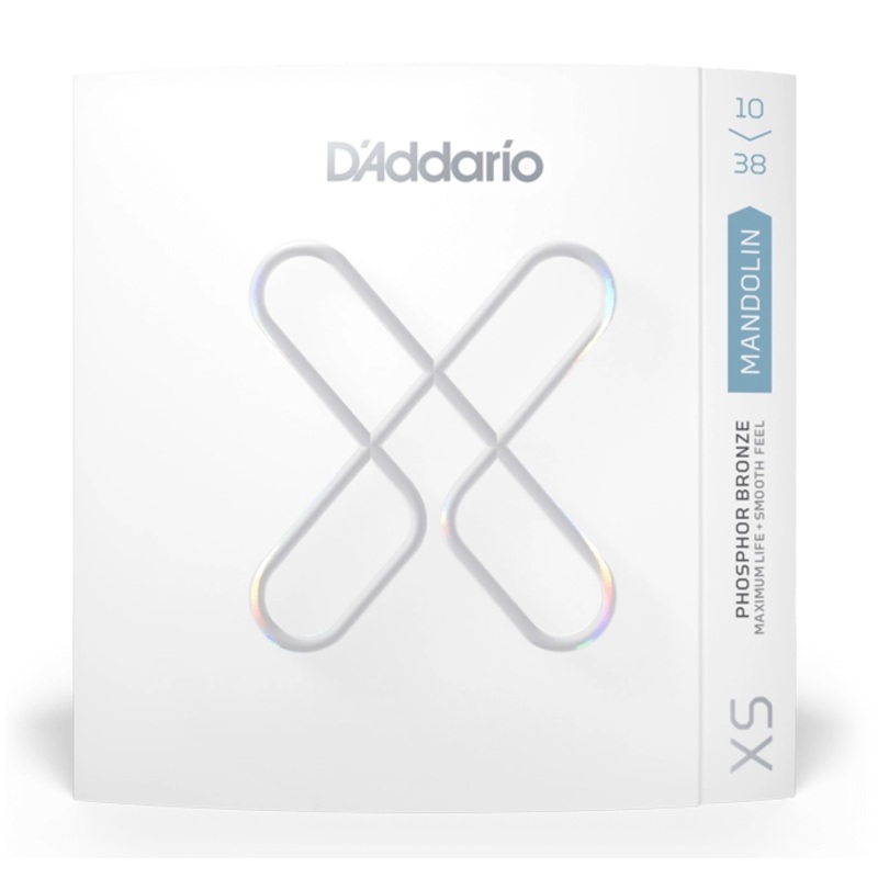 D’Addario XSM1038 Light Coated Phosphor Bronze Mandolin Strings – 10-38