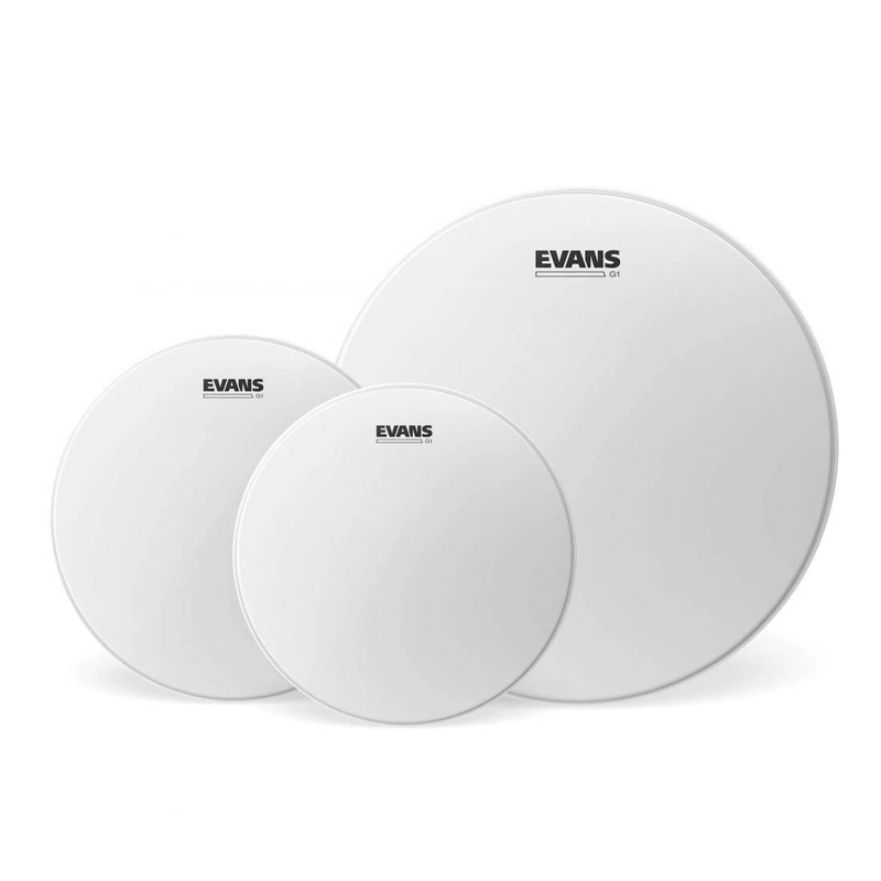 Evans ETP-G1CTD-R G1 Drum Heads Tom Pack Coated – 10″, 12″, 16″