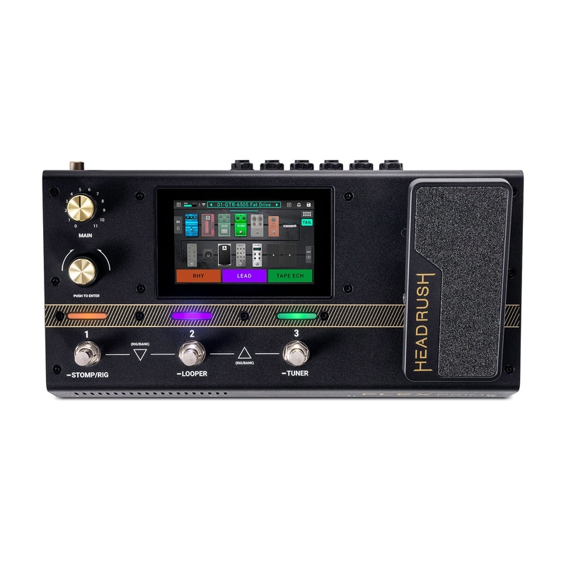 Headrush FLEX PRIME Compact Multi-FX/Amp Modeler with 4″ Touch Screen and Wi-Fi/Bluetooth