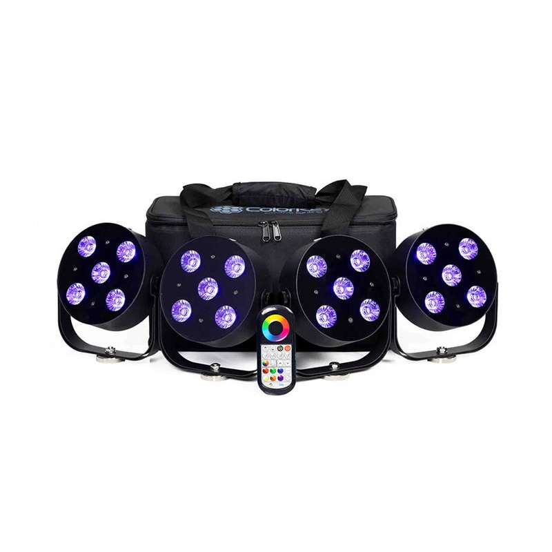 ColorKey CKU-6034 4 Colorkey MobilePar Hex 5 Lights with a Soft Carry Bag